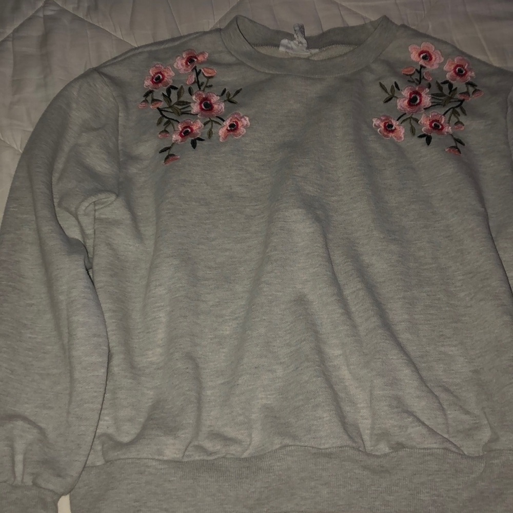 flower sweatshirt